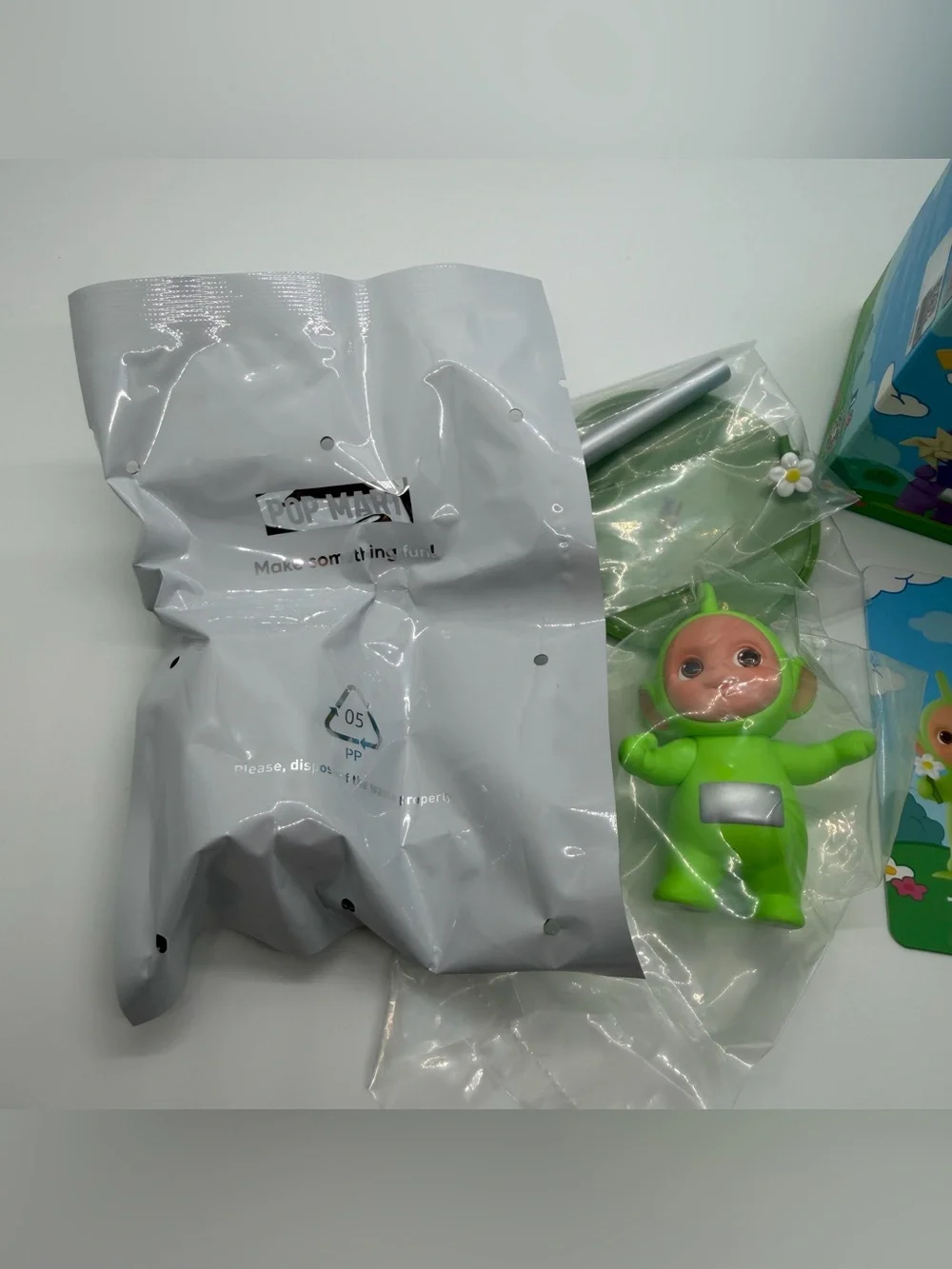 Pop Mart Companion Teletubbies Listening To The Voice Trumpet Tinky Winky Dipsy